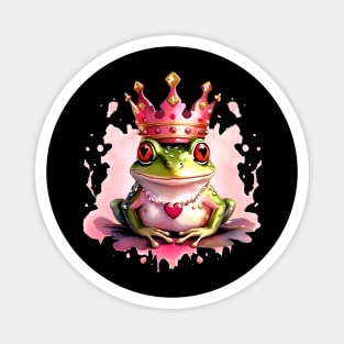 Frog Royalty: Crowned in Love Magnet